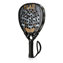 VEEL Fear Skull Padel Racket – 3K Carbon Fiber Paddle for Advanced Players | Power & Spin Performance