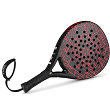 VEEL Score Red-Black Padel Racket – 3K Carbon Fiber Paddle with EVA Soft Core | Power, Control & Precision