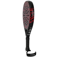 VEEL Score Red-Black Padel Racket – 3K Carbon Fiber Paddle with EVA Soft Core | Power, Control & Precision