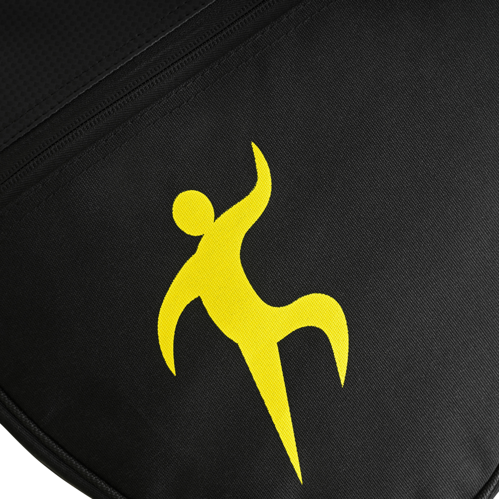 VEEL Padel Racket Bag – Lightweight Protective Carry Bag with Adjustable Shoulder Strap | Black & Yellow