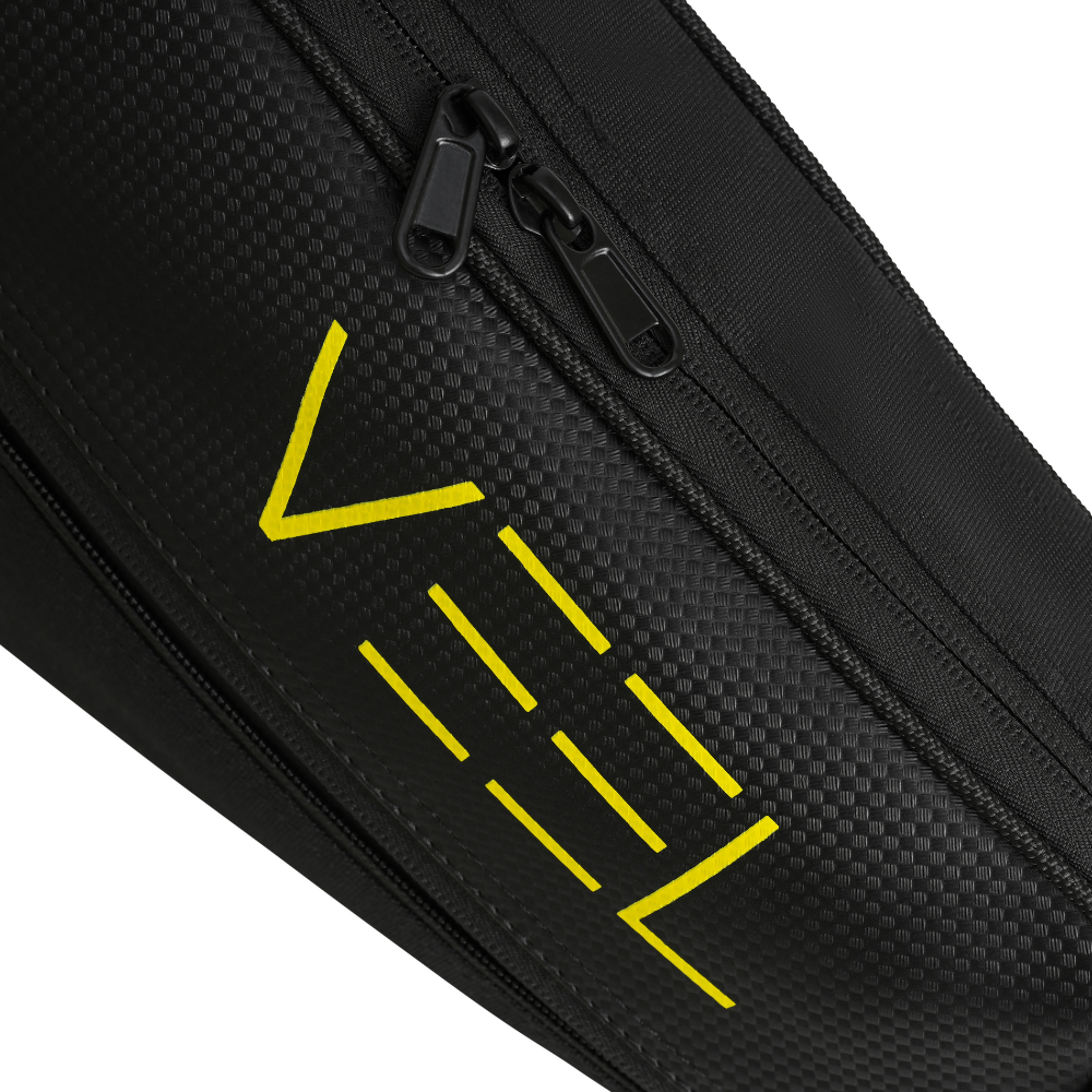 VEEL Padel Racket Bag – Lightweight Protective Carry Bag with Adjustable Shoulder Strap | Black & Yellow