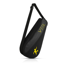 VEEL Padel Racket Bag – Lightweight Protective Carry Bag with Adjustable Shoulder Strap | Black & Yellow