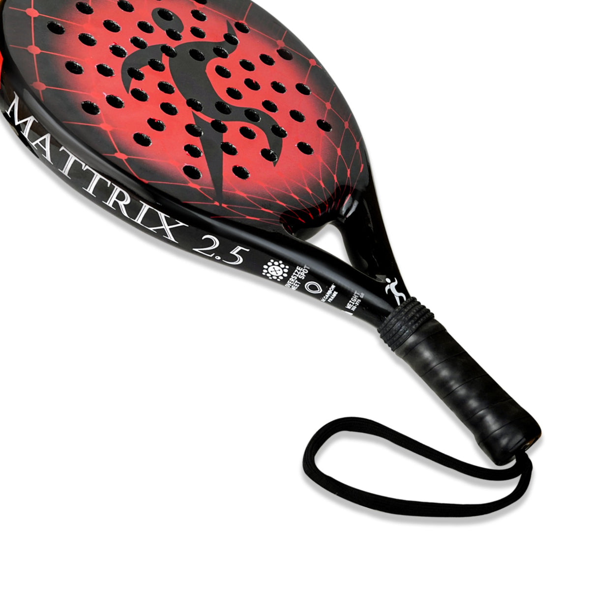 VEEL Matrix Padel Racket Red – 100% Glass Fiber Padel with EVA High Memory Core | Control& Precision.