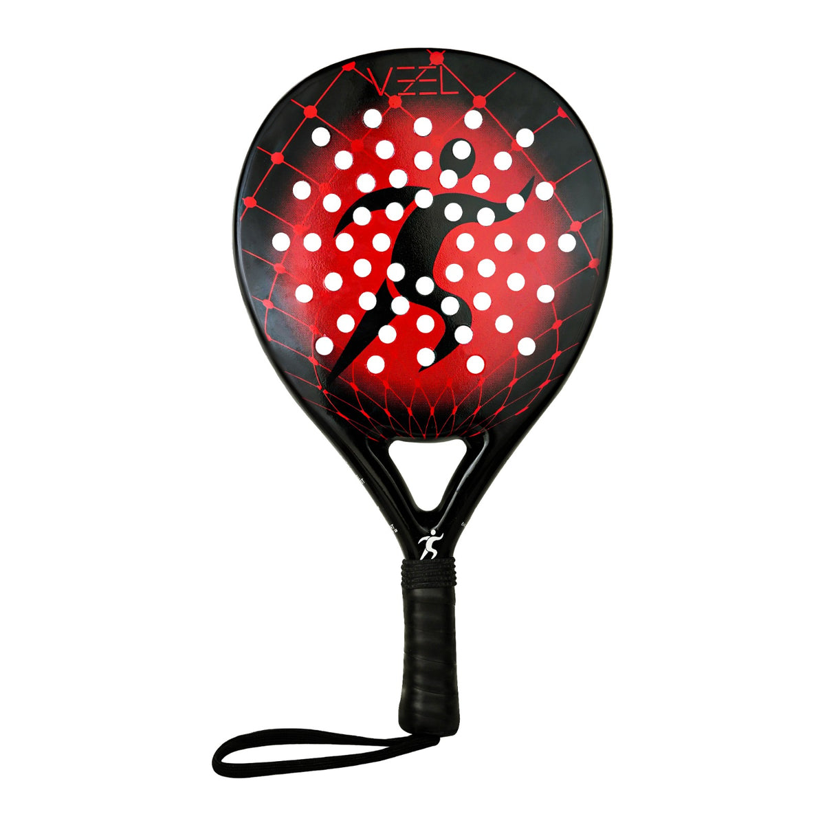 VEEL Matrix Padel Racket Red – 100% Glass Fiber Padel with EVA High Memory Core | Control& Precision.