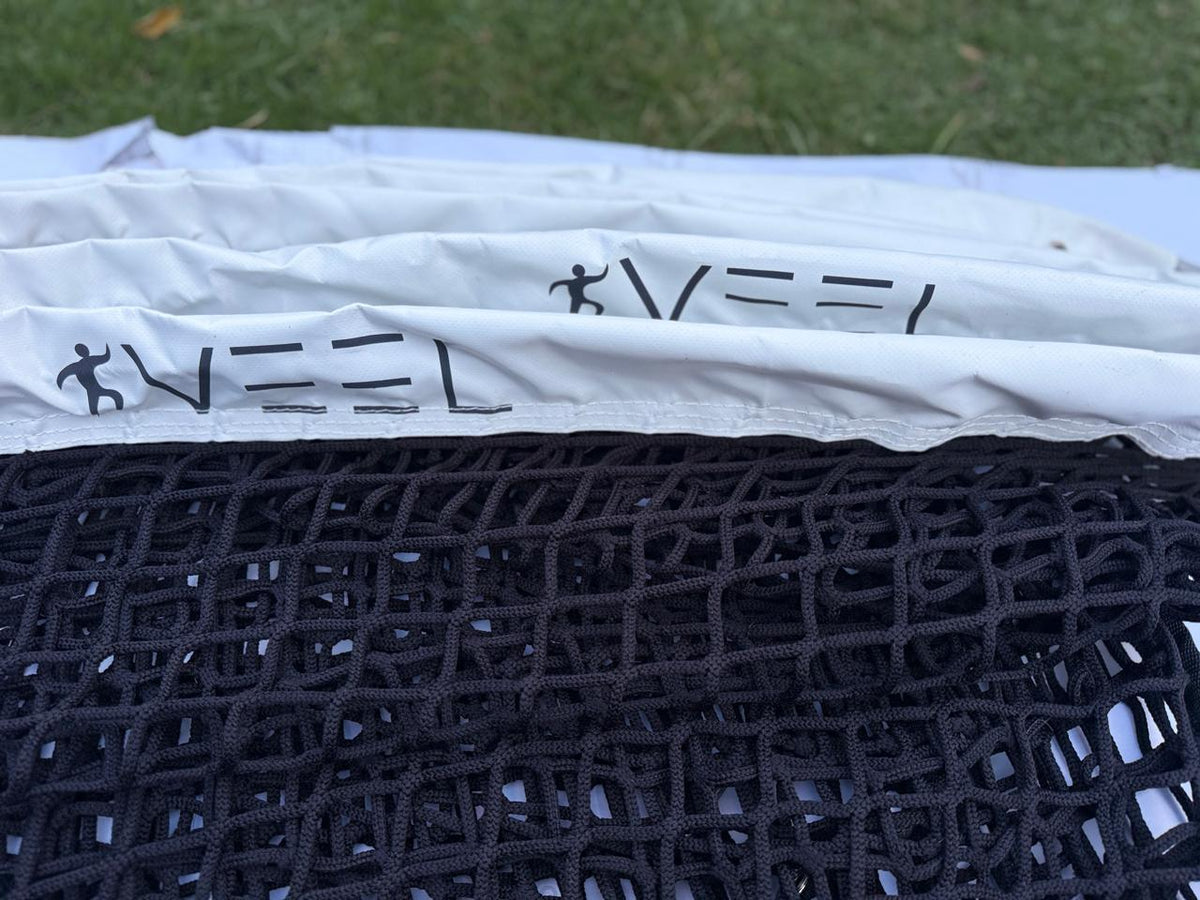 VEEL Padel Court Net– Tarpaulin Reinforced Banding, Nylon Reinforced Mesh.