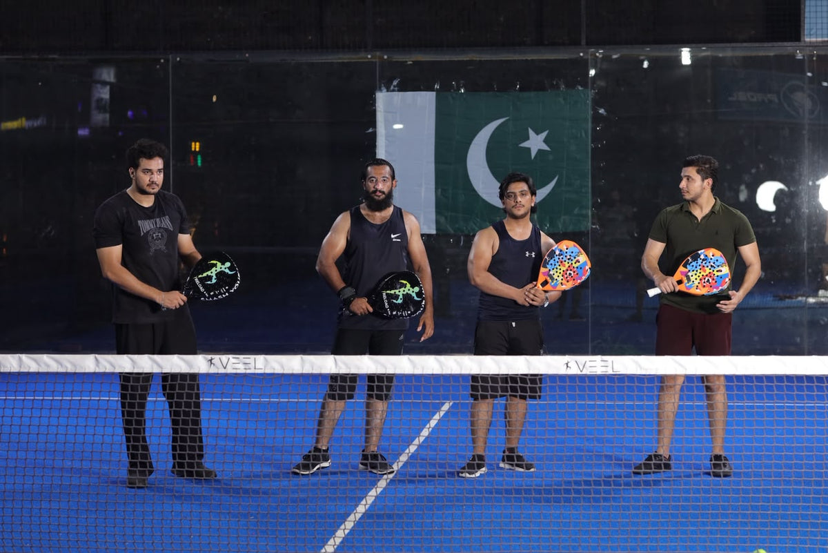 VEEL padel product and player