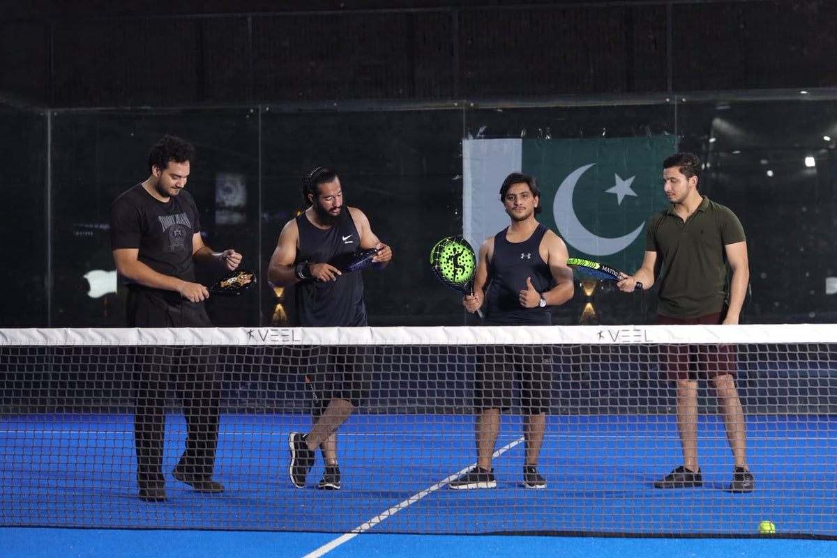 VEEL padel product and player